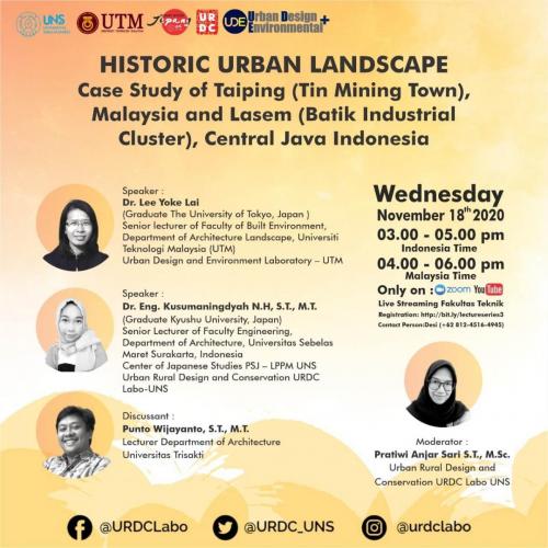 Poster Historic Urban Landscape of Lasem Cluster Batik Industry, Rembang  Central Java
